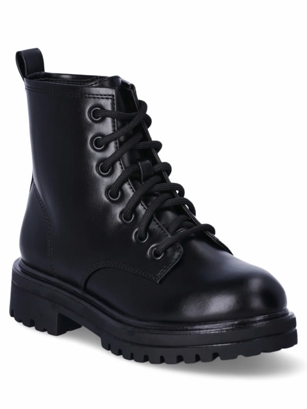 💜Wonder Nation Little Girl and Big Girl Combat Boots, Size:3
